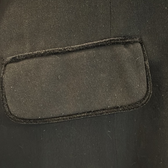 Yves Saint Laurent RARE single breasted max length coat wool w/velvet accents - Picture 5 of 13